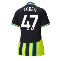 Maglie da calcio Manchester City Phil Foden #47 Seconda Maglia Femminile 2024-25 Manica Corta